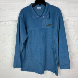 Columbia Blue Fleece comfy Pullover size large T